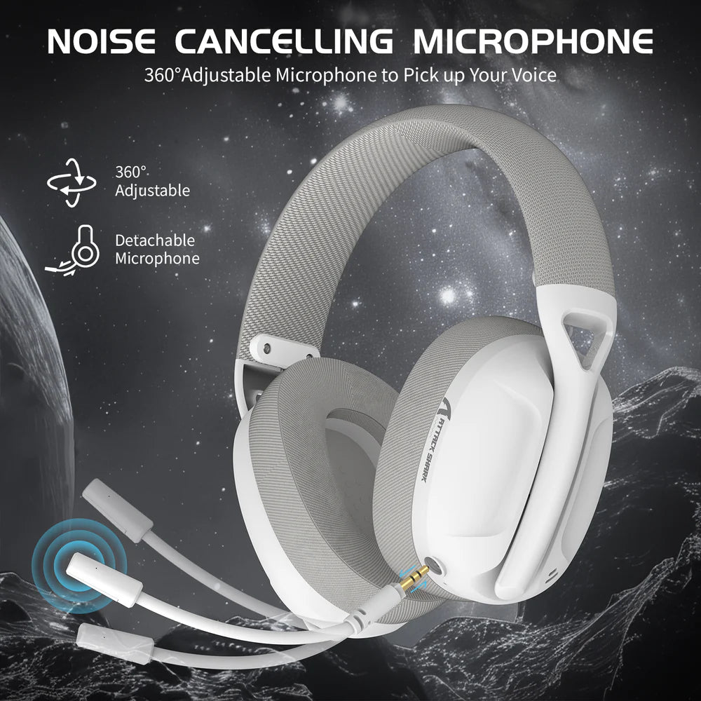 ATTACKSHARKL80Ultra-LightTri-ModeGamingHeadsetNoiseCancellingMicrophone | Tinker Store