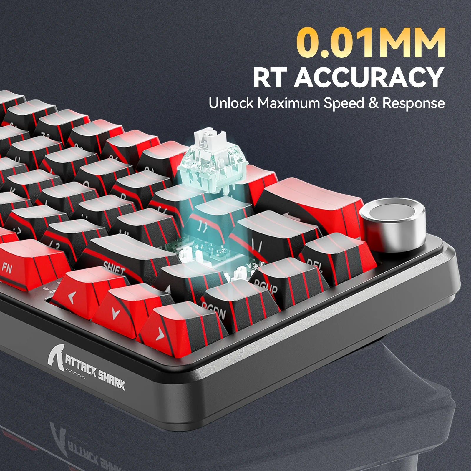 ATTACK SHARK X65PRO HE Wireless Rapid Trigger Keyboard Magnetic Switch RT Accuracy