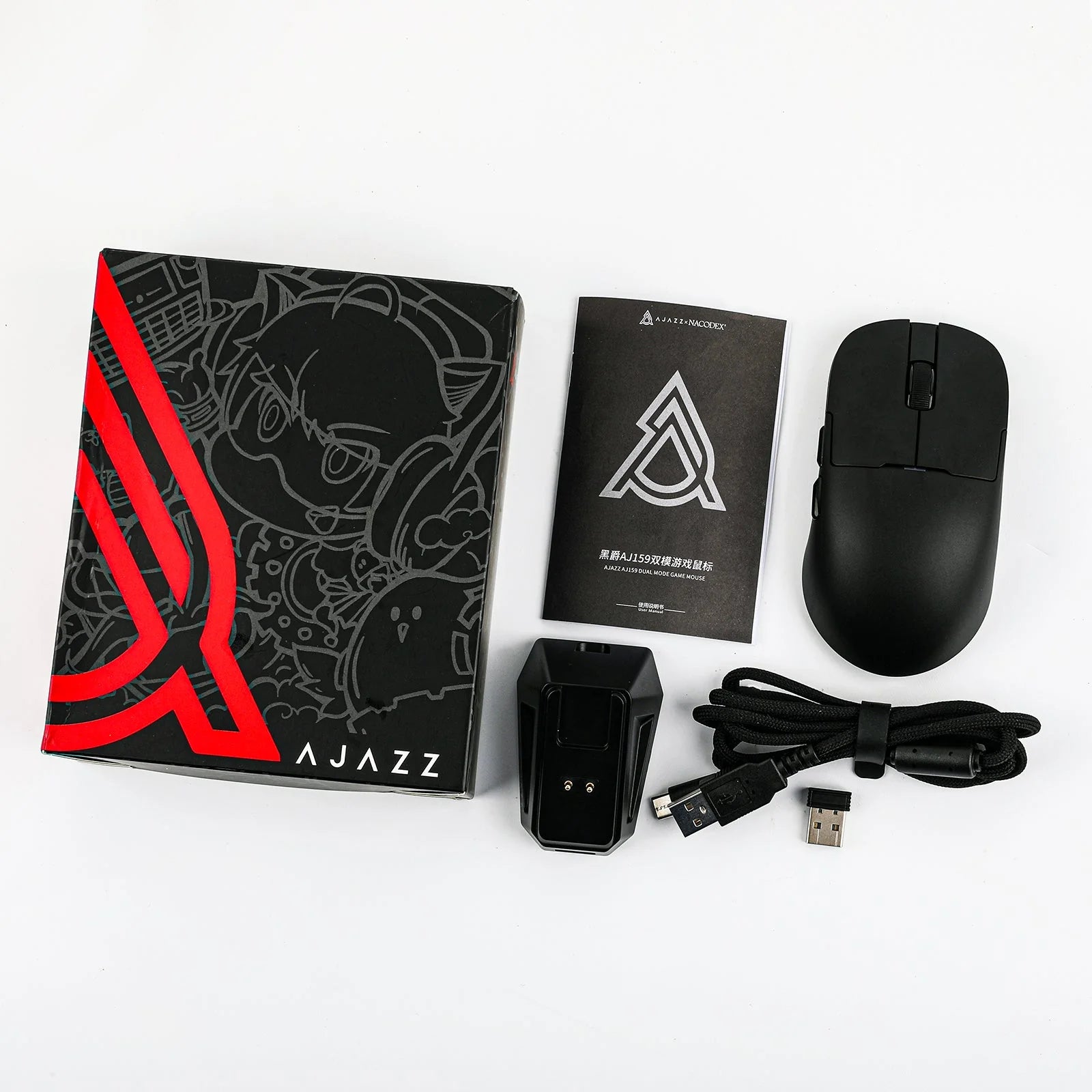 Ajazz_AJ159PRO_Gaming_Mouse_Wired_and_Wireless_accessories_Color_Black