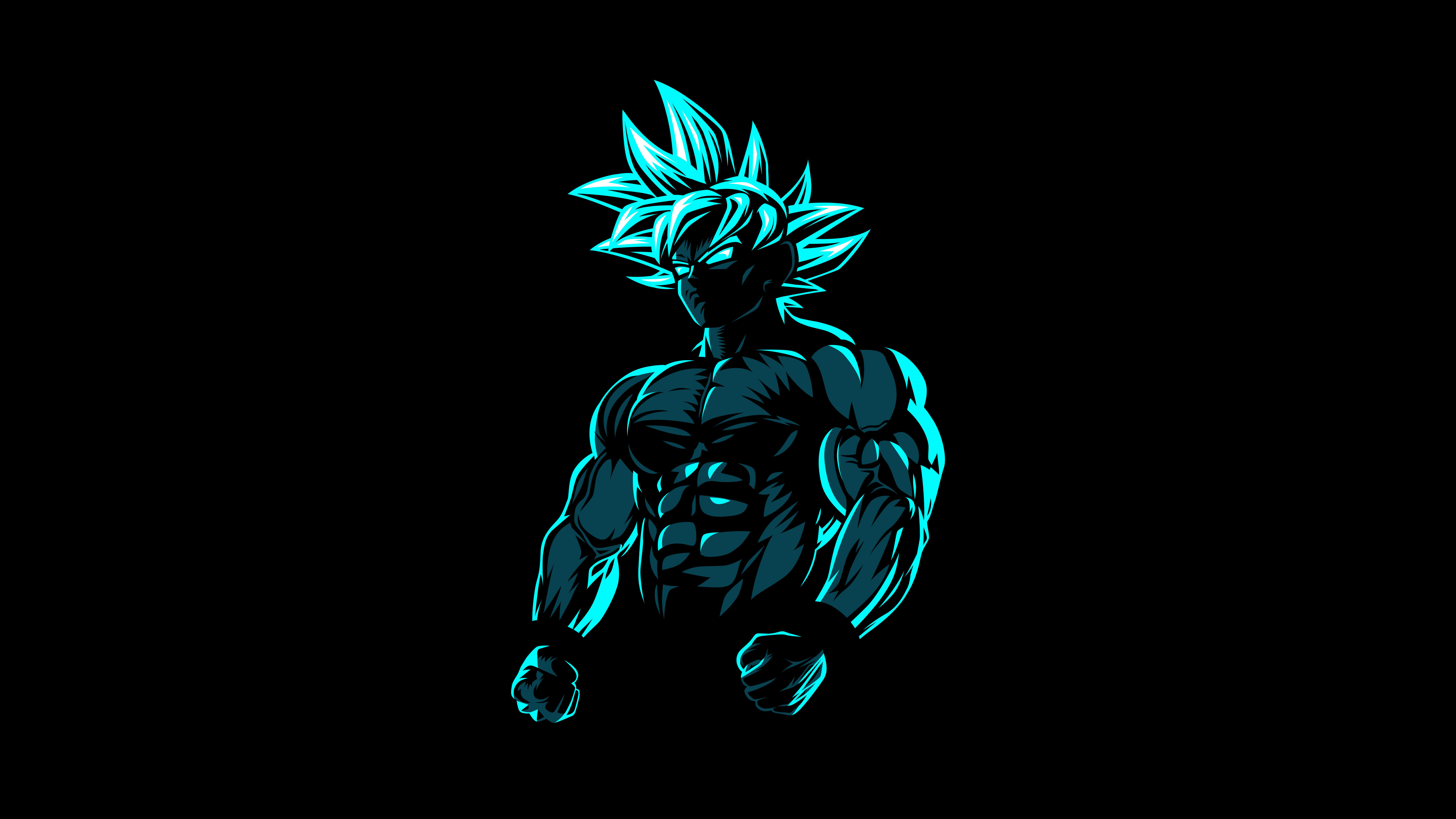 Mousepad Dragon Ball Z Goku Power Cyan | Tinker Store