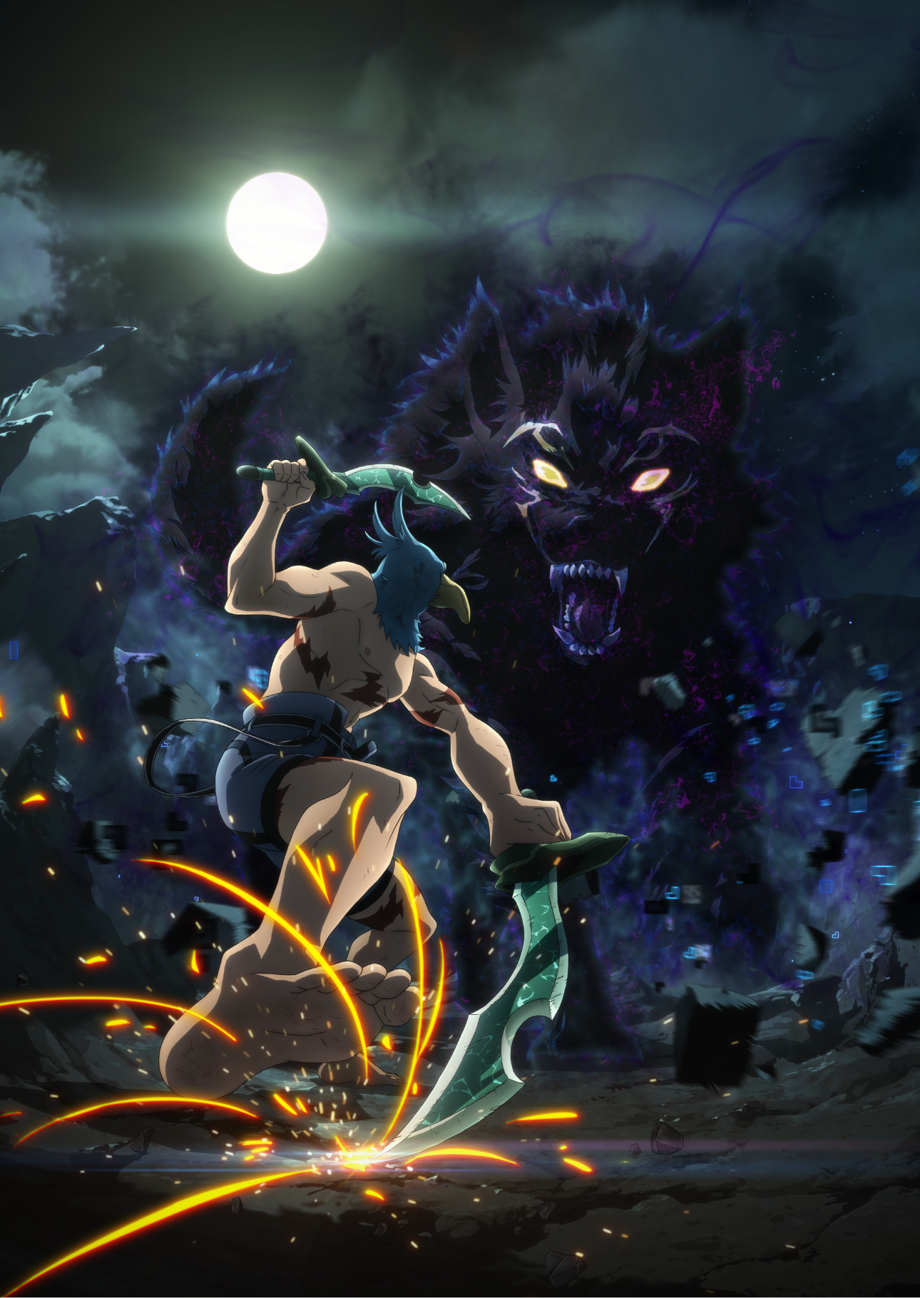 Mousepad Shangri-La Frontier Sunraku vs wolf | Tinker Store